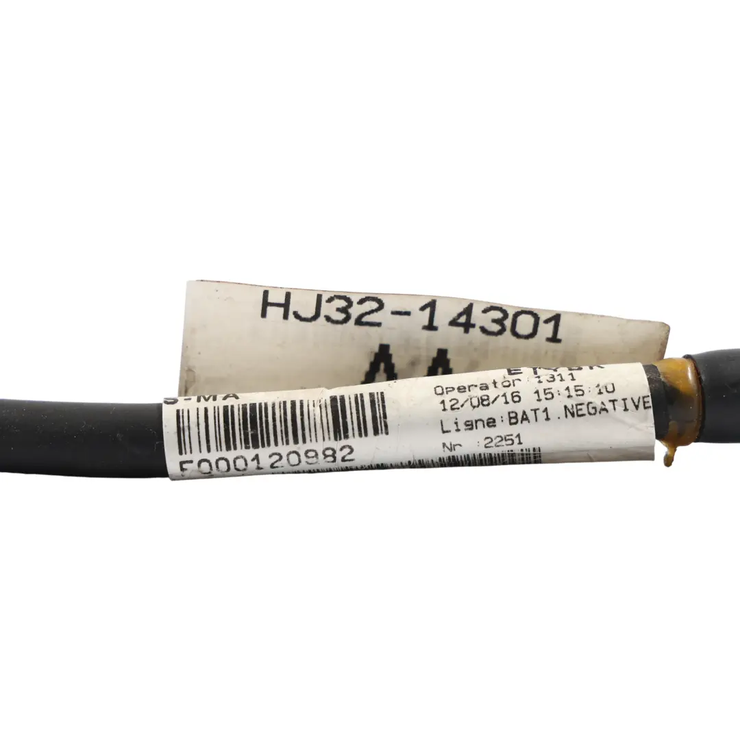 Cavo Negativo Batteria D per Range Rover Evoque L538 con numero di parte HJ32-14301-AA Range Rover Evoque L538 Cavo Negativo Batteria D - SKU HJ32-14301-AA - Numero di parte HJ32-14301-AA