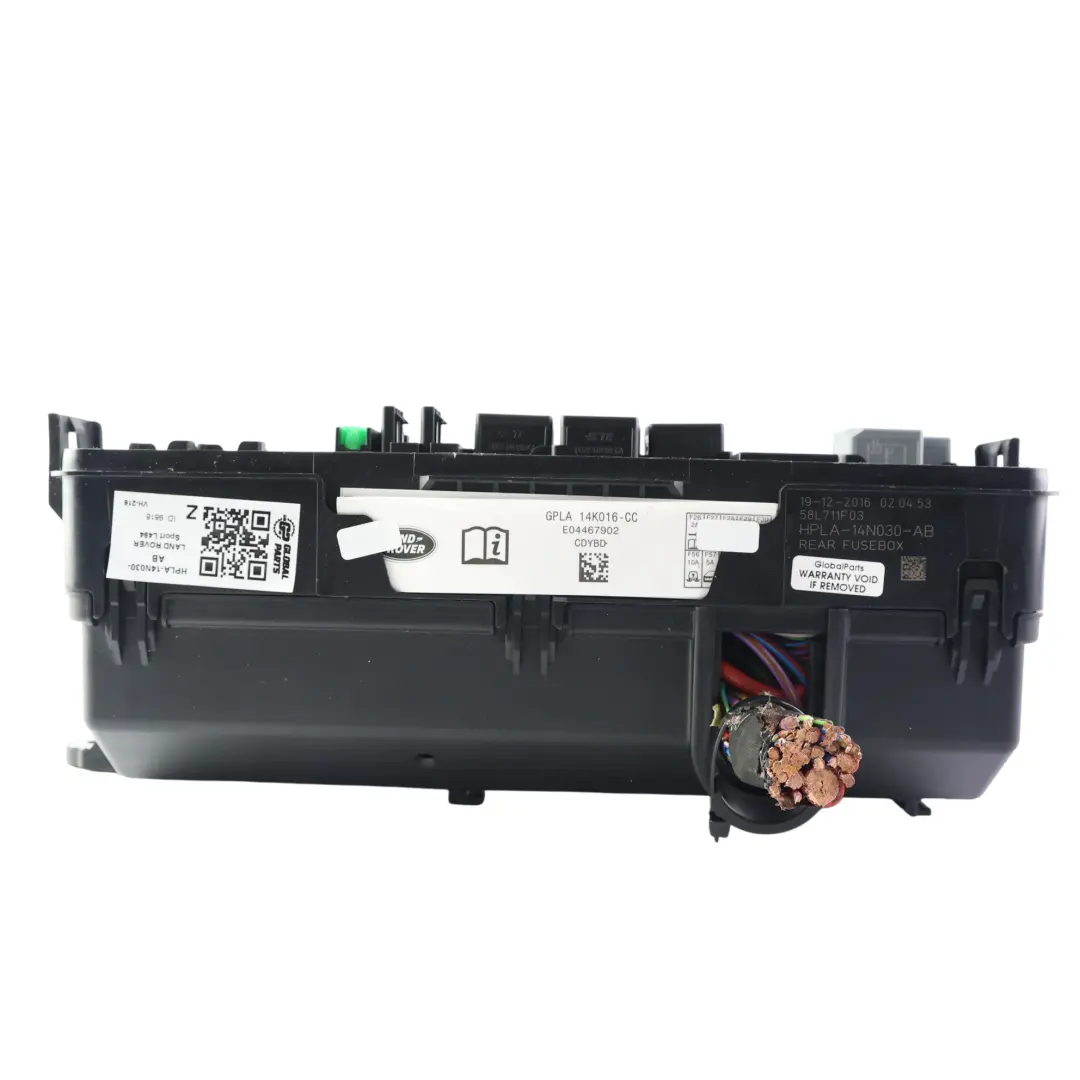 Land Rover Range Rover MK4 L405 Caja Fusibles Trasera 3.0 TDV6 - SKU HPLA-14N030-AB - Número de pieza HPLA-14N030-AB