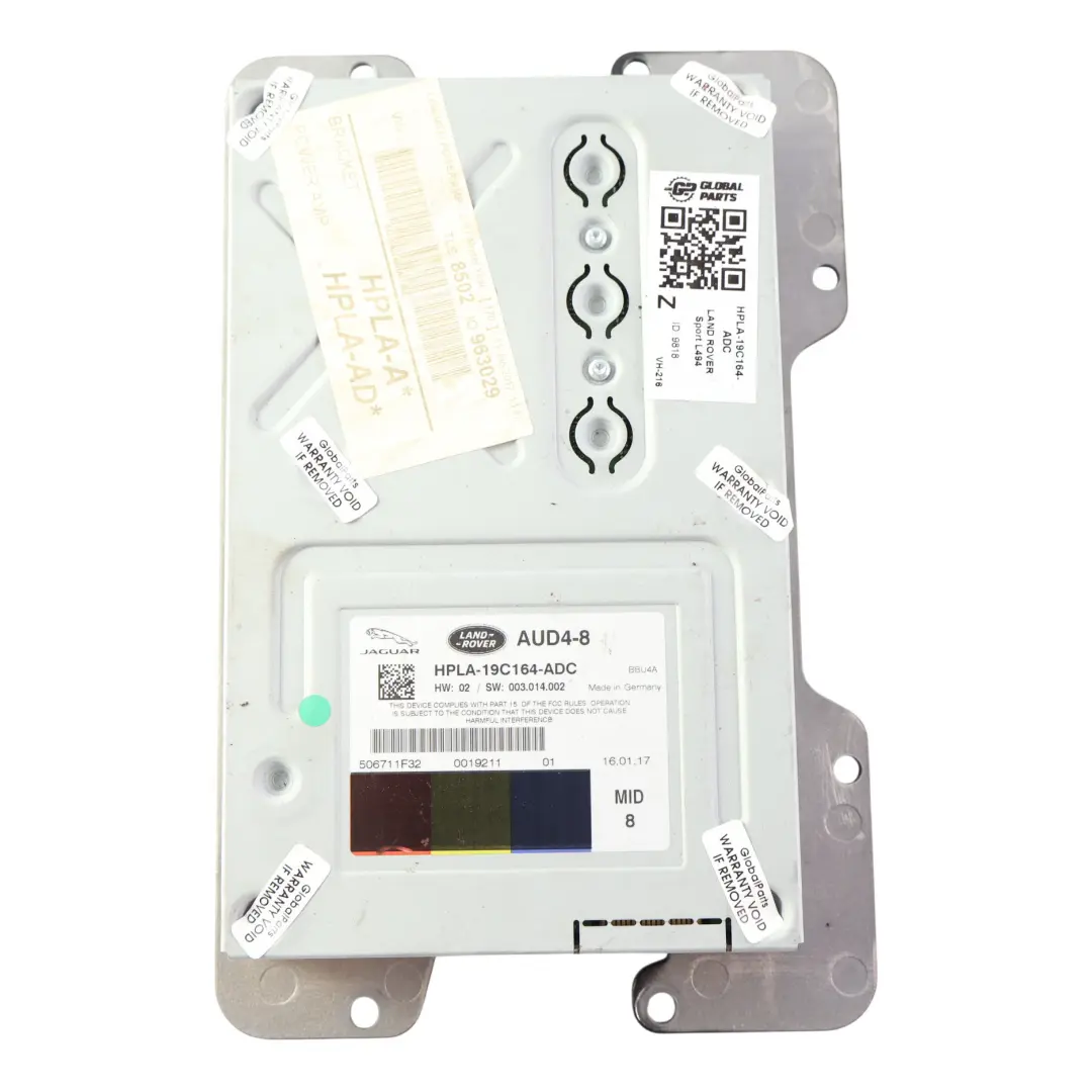 Audio Amplifier Module Control ECU to Land Range Rover Sport L494 with Part number HPLA-19C164-ADC Land Range Rover Sport L494 Audio Amplifier Module Control ECU - SKU HPLA-19C164-ADC - Part number HPLA-19C164-ADC