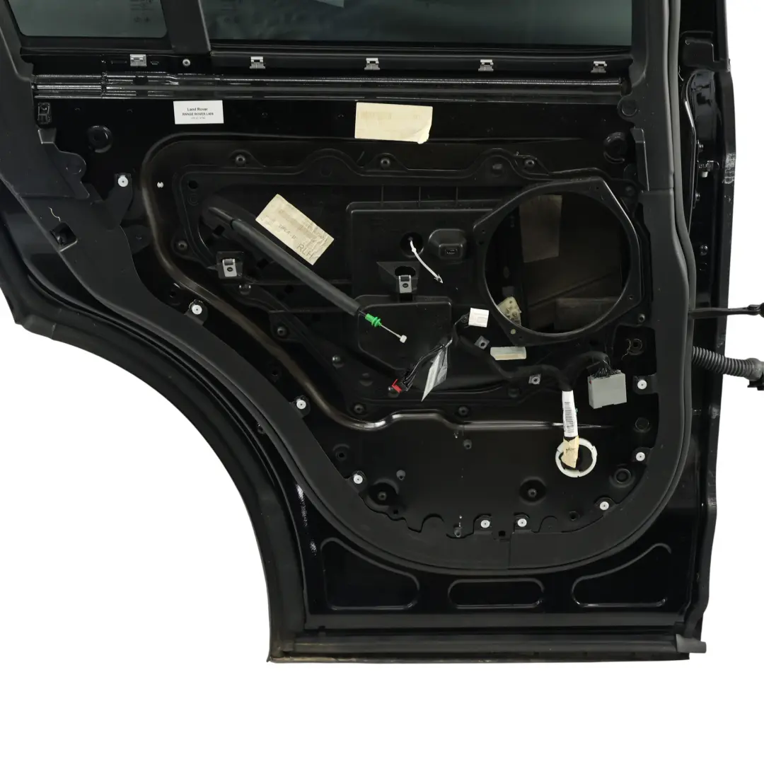 Drzwi Lewe Tylne Santorini Black - 820 Czarne do Range Rover L405 o numerze LR036403 Range Rover L405 Drzwi Lewe Tylne Santorini Black - 820 Czarne - SKU LR036403-SAB - Numer Części LR036403