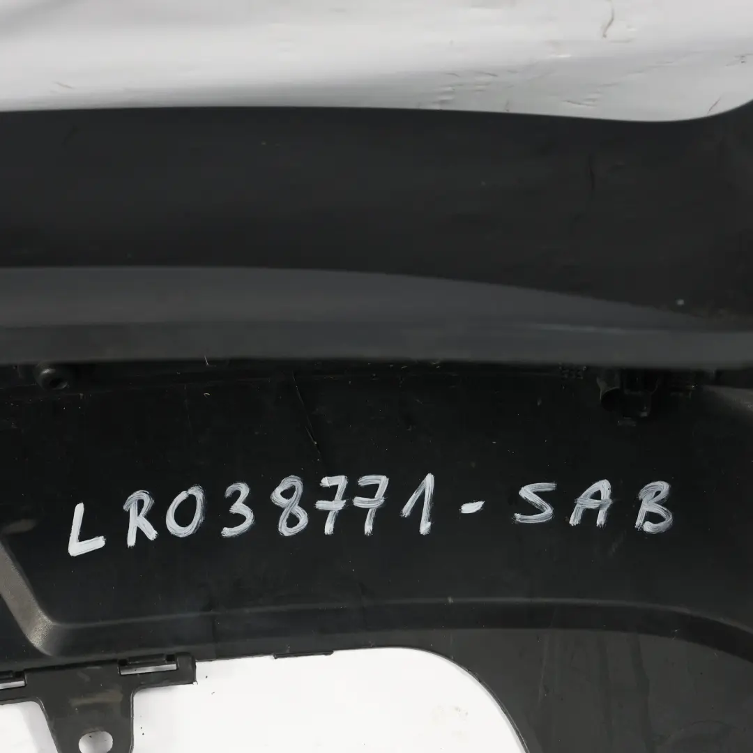 Bumper Trim Panel Covering Santorini Black - 820 to Range Rover L405 Rear with Part number LR038771 Range Rover L405 Rear Bumper Trim Panel Covering Santorini Black - 820 - SKU LR038771-SAB - Part number LR038771