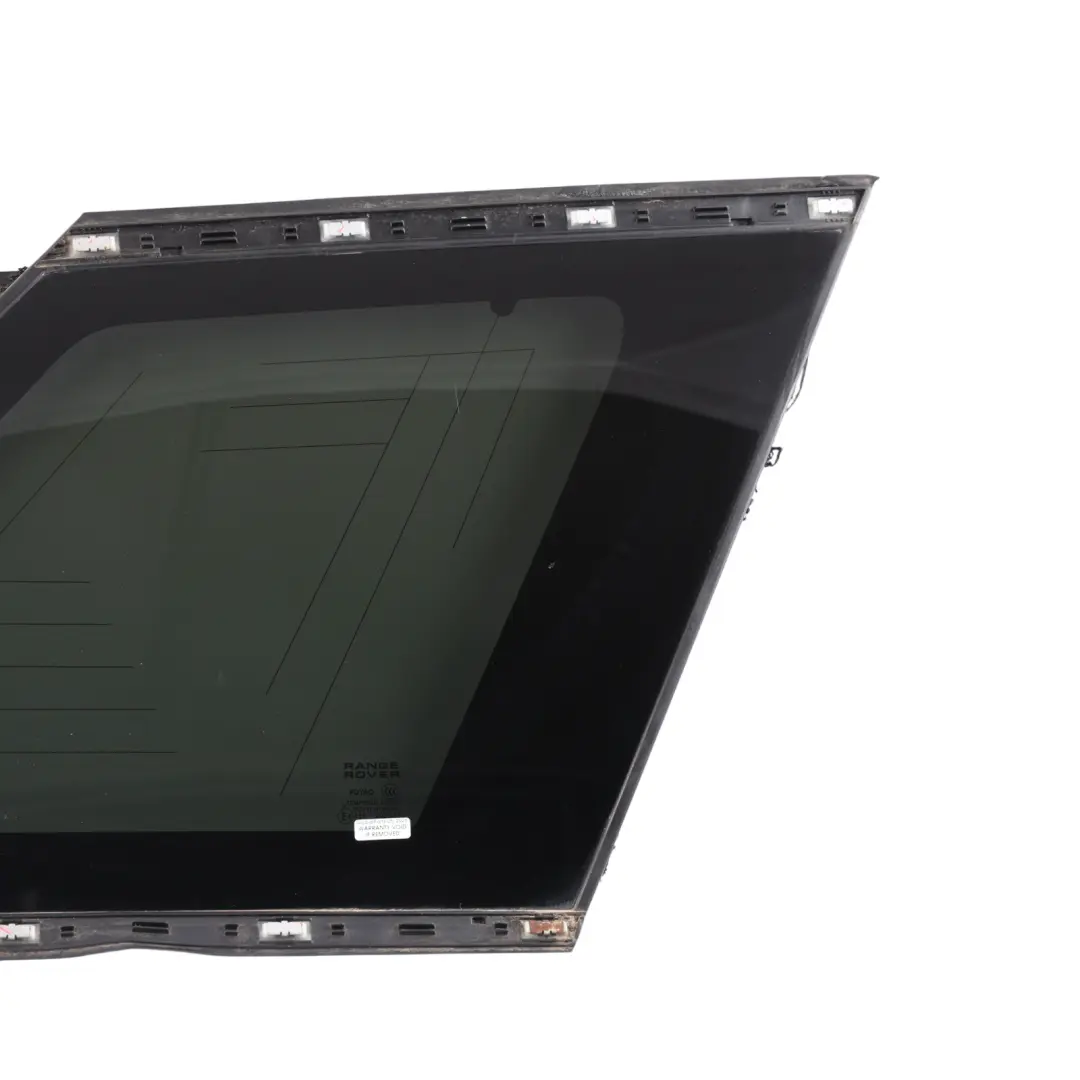 Quarter Window Right O/S Tinted AS3 DK6229600DC to Range Rover Sport L494 Rear with Part number LR044116 Range Rover Sport L494 Rear Quarter Window Right O/S Tinted AS3 DK6229600DC - SKU LR044116 - Part number LR044116