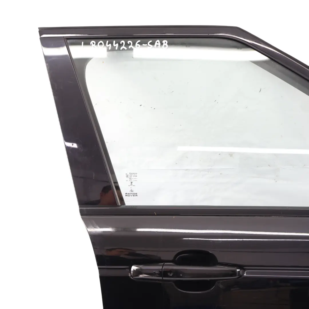 Front Door Right O/S Santorini Black - 820 to Range Rover Sport L494 with Part number LR044226 Range Rover Sport L494 Front Door Right O/S Santorini Black - 820 - SKU LR044226-SAB - Part number LR044226