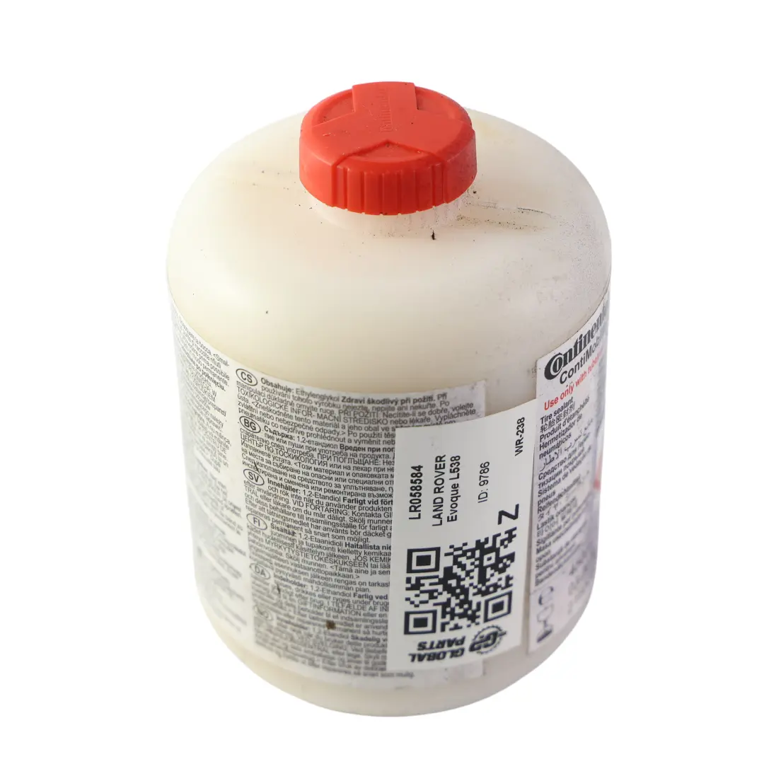 Sigillante Riparazione Ruota di Scorta FK72-1568-AA per Range Rover Evoque L538 con numero di parte LR058584 Range Rover Evoque L538 Sigillante Riparazione Ruota di Scorta FK72-1568-AA - SKU LR058584 - Numero di parte LR058584