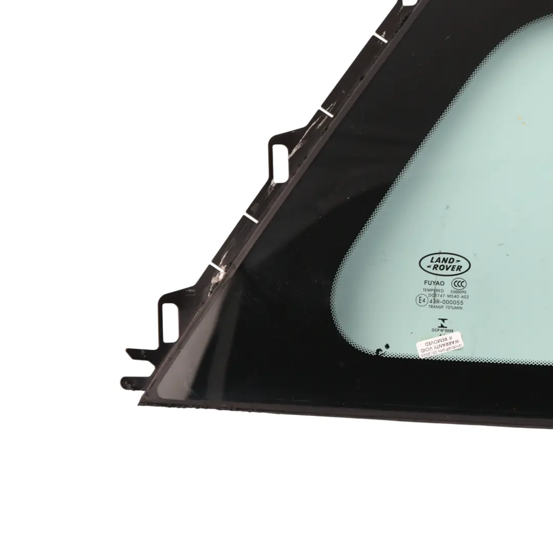 Quarter Window Glass AS2 Right O/S to Land Rover Discovery Sport L550 Rear with Part number LR073087 Land Rover Discovery Sport L550 Rear Quarter Window Glass AS2 Right O/S - SKU LR073087 - Part number LR073087