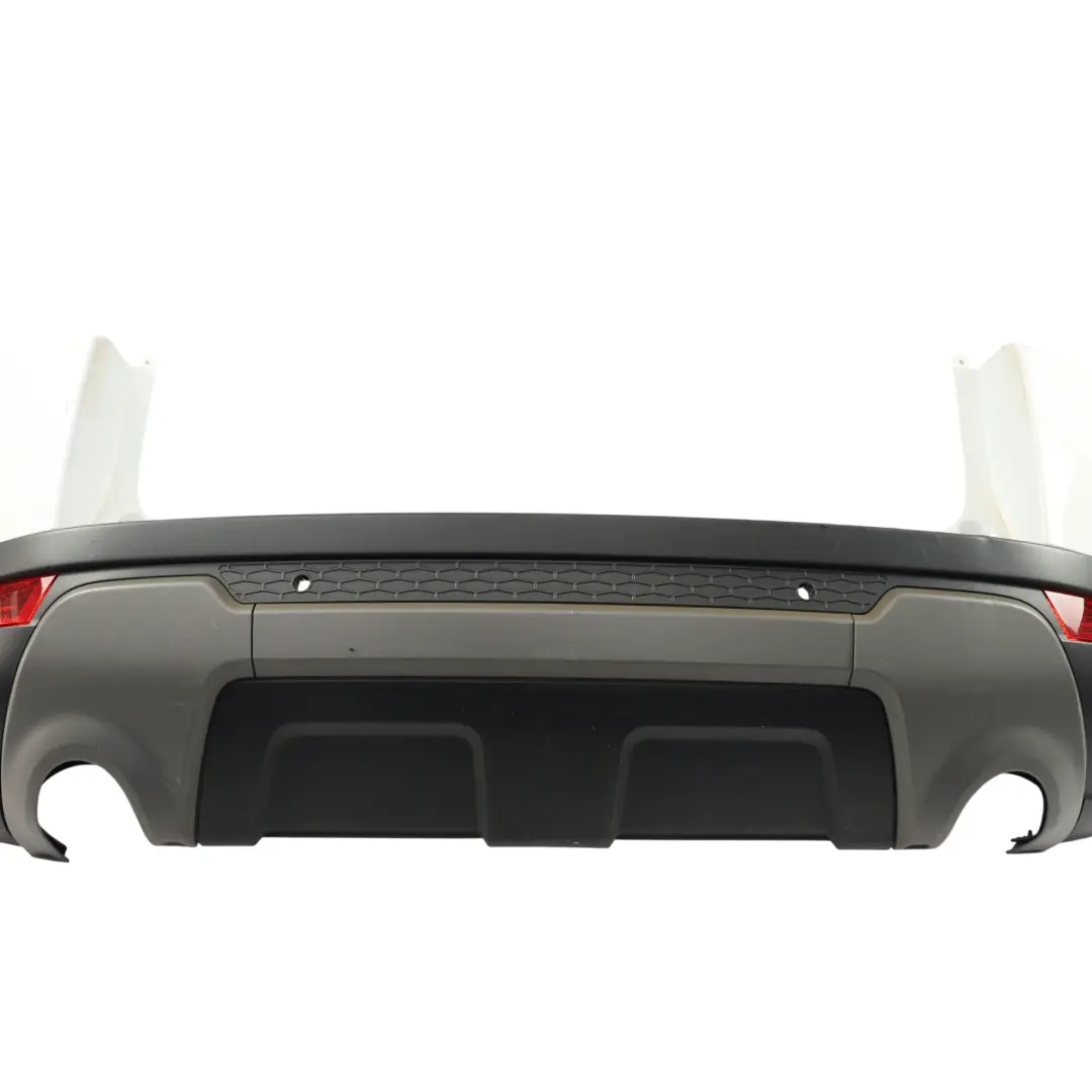 Bumper Trim Cover Fuji White - 867 GJ32-17A958-CA to Range Rover Evoque L538 Rear with Part number LR074962 Range Rover Evoque L538 Rear Bumper Trim Cover Fuji White - 867 GJ32-17A958-CA - SKU LR074962-FWH - Part number LR074962