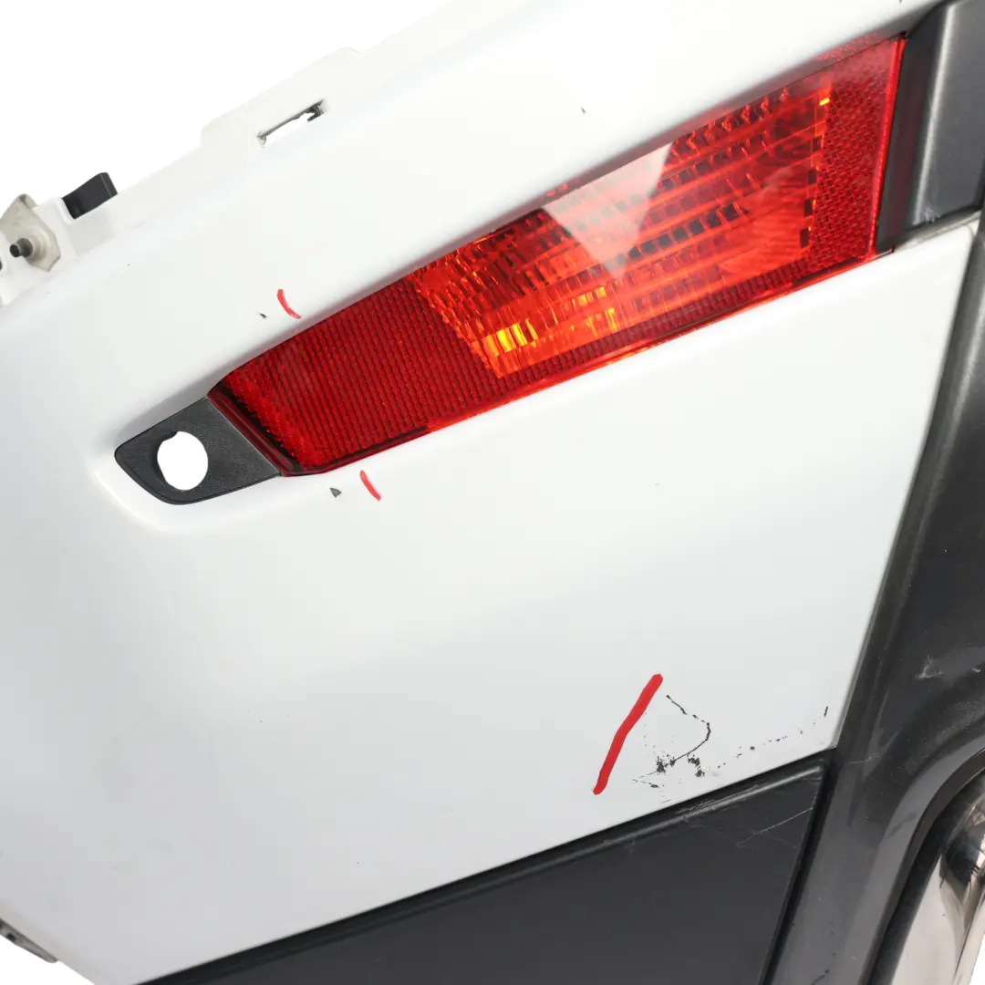 Bumper Trim Cover Yulong White - 2201 to Range Rover Evoque L538 Rear with Part number LR074965 Range Rover Evoque L538 Rear Bumper Trim Cover Yulong White - 2201 - SKU LR074965-YWH - Part number LR074965