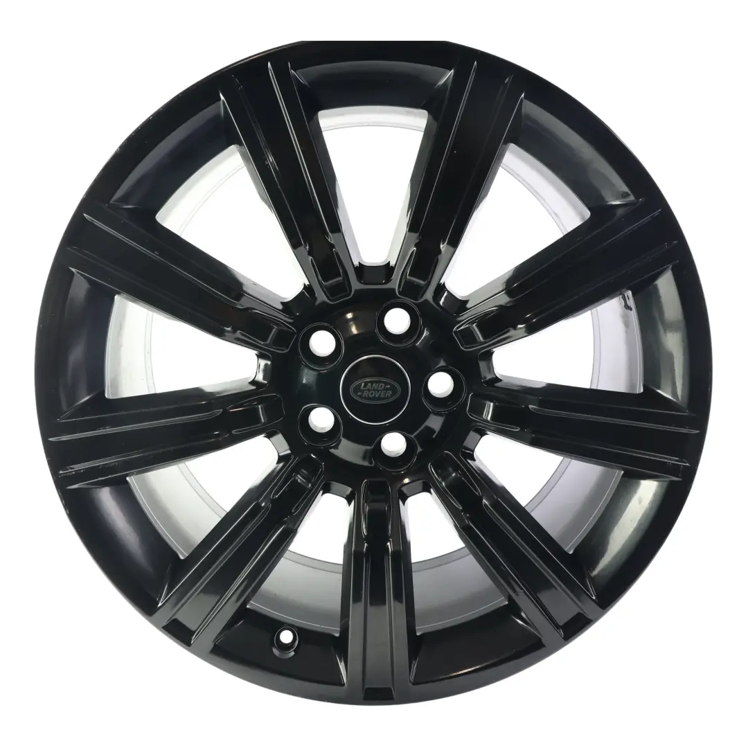 21" Black Alloy Wheel 9.5J ET:49 9 Spoke GK5M-1007-AA to Range Rover Sport L494 with Part number LR078437 Range Rover Sport L494 21" Black Alloy Wheel 9.5J ET:49 9 Spoke GK5M-1007-AA - SKU LR078437-1 - Part number LR078437