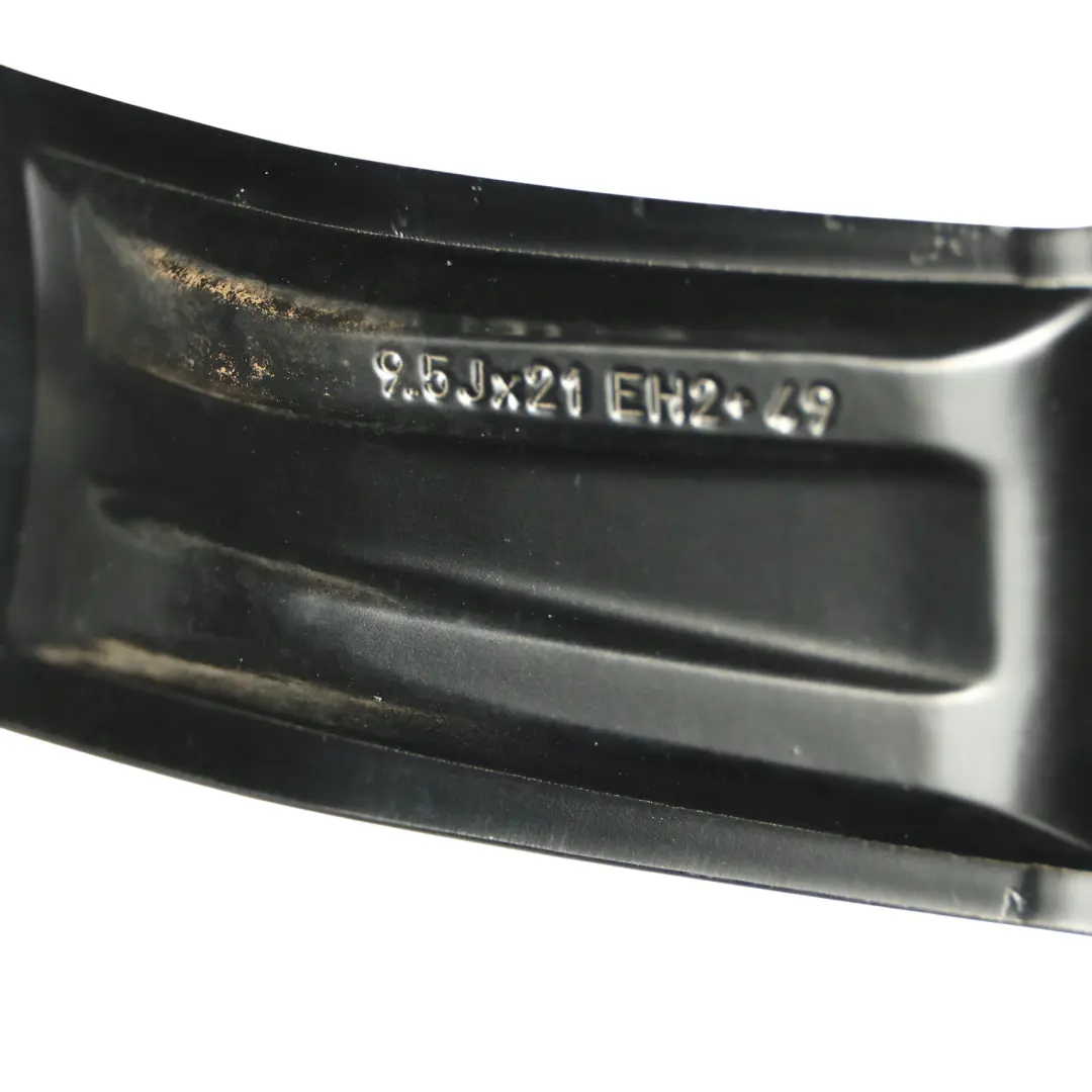 Range Rover Sport L494 21" Black Alloy Wheel 9.5J ET:49 9 Spoke GK5M-1007-AA - SKU LR078437-2 - Part number LR078437