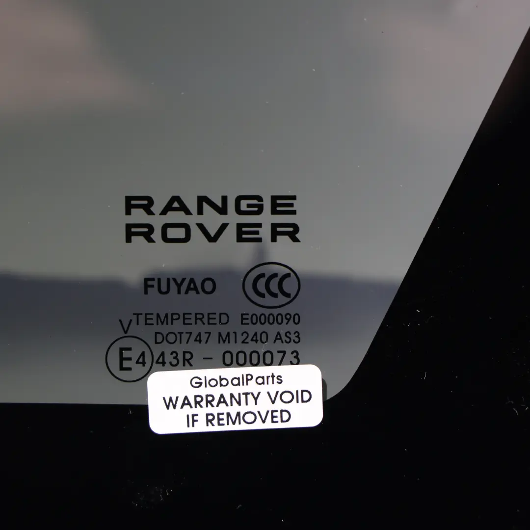 Range Rover Sport L494 Rear Fixed Quarter Window Glass Right O/S MK62-29600-DA - SKU LR165468-1 - Part number LR165468