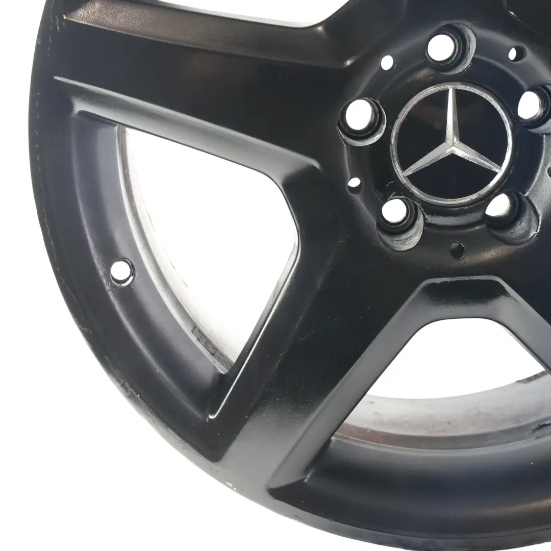 Mercedes AMG Wheel Rim Alloy Black 18" 8,5J ET:35 5 Star Spoke - SKU MERCEDES-VIA-18-1 - Part number MERCEDES-VIA-18