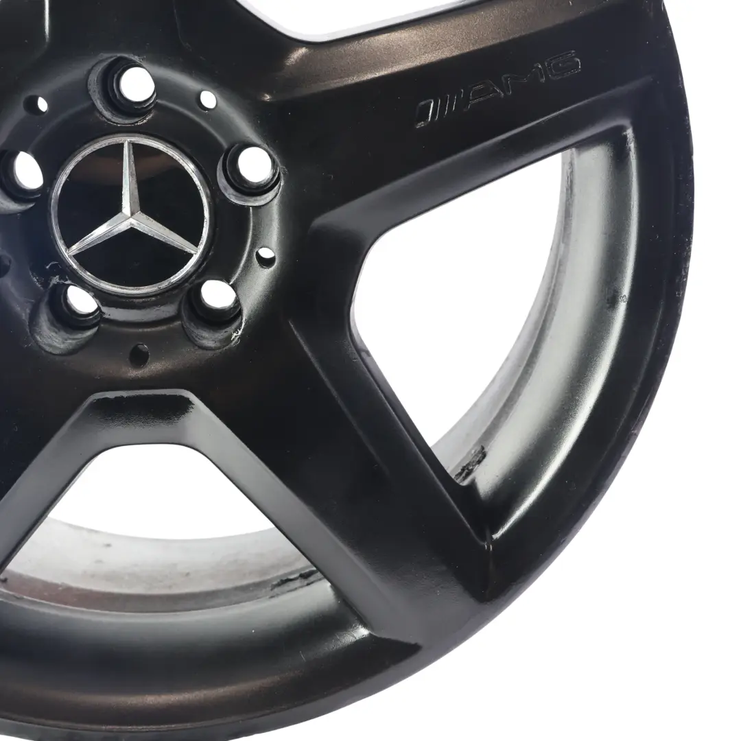 Rim Alloy Black 18" 8,5J ET:35 5 Star Spoke to Mercedes AMG Wheel with Part number MERCEDES-VIA-18 Mercedes AMG Wheel Rim Alloy Black 18" 8,5J ET:35 5 Star Spoke - SKU MERCEDES-VIA-18-1 - Part number MERCEDES-VIA-18