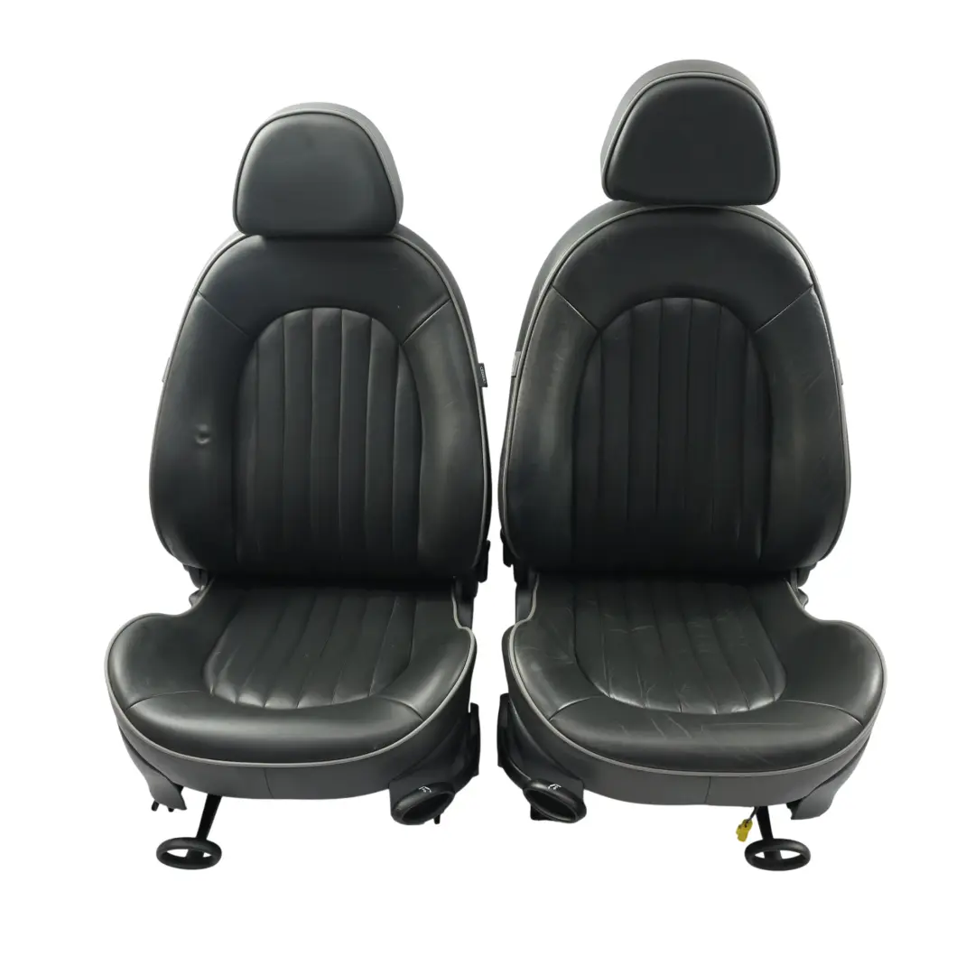 Leather Seats Heated English Park Lane Panther Black Front Rear Seat to Mini R50 with Part number R50-SEATS-SET-PARK-LANE-ENGLISH-PANTHER Mini R50 Leather Seats Heated English Park Lane Panther Black Front Rear Seat - SKU R50-SEATS-SET-PARK-LANE-ENGLISH-PANTHER-2 - Part number R50-SEATS-SET-PARK-LANE-ENGLISH-PANTHER
