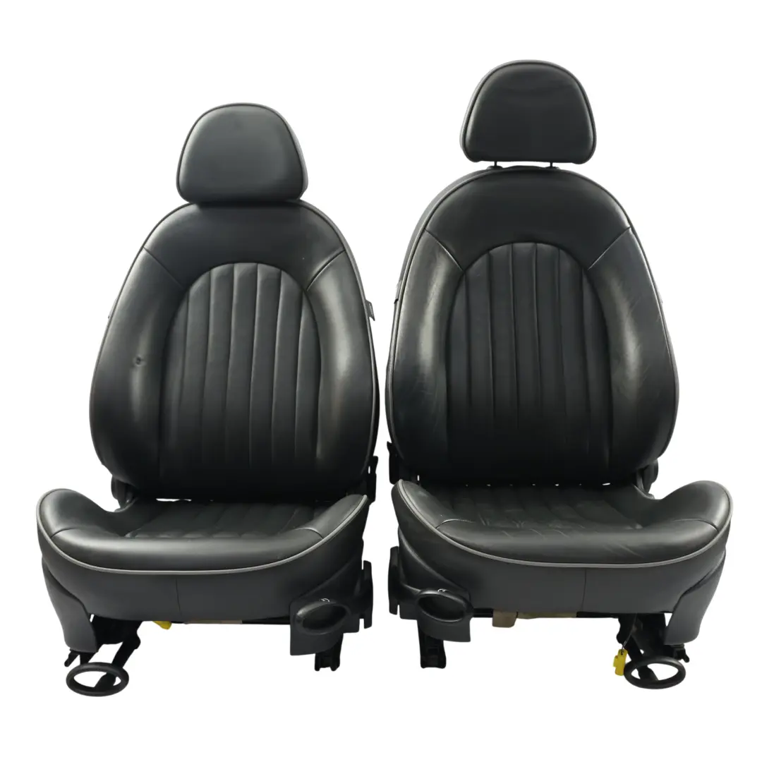 Mini R50 Asientos Cuero Calefacción Panther Negro Asiento Delantero Trasero - SKU R50-SEATS-SET-PARK-LANE-ENGLISH-PANTHER-2 - Número de pieza R50-SEATS-SET-PARK-LANE-ENGLISH-PANTHER