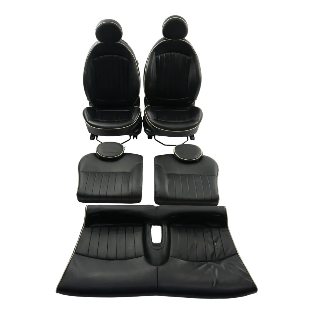 Seats Front Rear Heated Full Black Leather Lounge Interior SET to Mini R56 Sport with Part number R56-SEATS-SPORT-LEATHER-LOUNGE-SET-T9E1 Mini R56 Sport Seats Front Rear Heated Full Black Leather Lounge Interior SET - SKU R56-SEATS-SPORT-LEATHER-LOUNGE-SET-T9E1-3 - Part number R56-SEATS-SPORT-LEATHER-LOUNGE-SET-T9E1