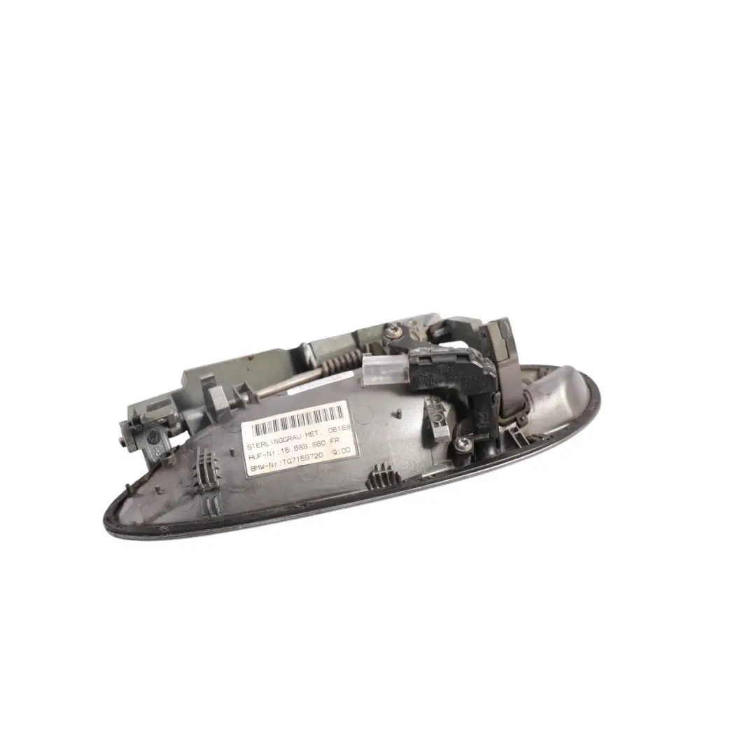 BMW E65 Grab Handle Door Opener Front Right O/S Sterlinggrau Grey Metallic - 472 - SKU RHD-0391088-STG - Part number 0391088