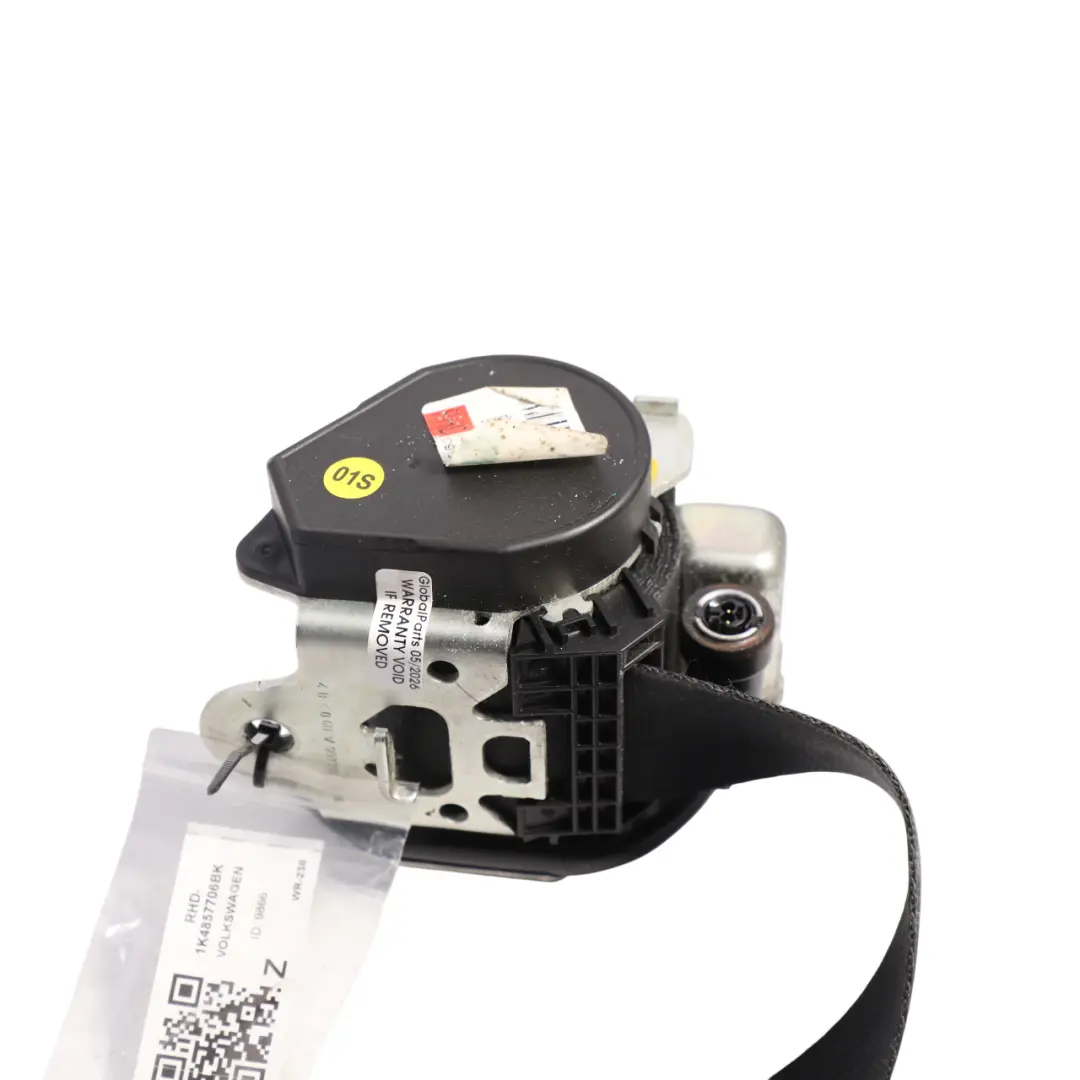 Mk6 Front Seatbelt With Belt Tensioner Right O/S to Volkswagen VW Golf with Part number 1K4857706BK Volkswagen VW Golf Mk6 Front Seatbelt With Belt Tensioner Right O/S - SKU RHD-1K4857706BK - Part number 1K4857706BK