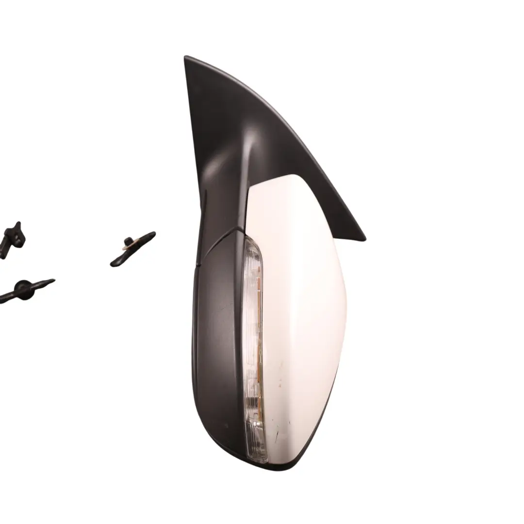 Volkswagen Scirocco Mk3 Front Door Wing Mirror Left N/S Satin Candy White - B9A - SKU RHD-1K8857507P-CAN - Part number 1K8857507P