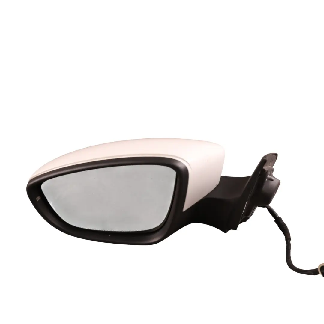 Volkswagen Scirocco Mk3 Front Door Wing Mirror Left N/S Satin Candy White - B9A - SKU RHD-1K8857507P-CAN - Part number 1K8857507P
