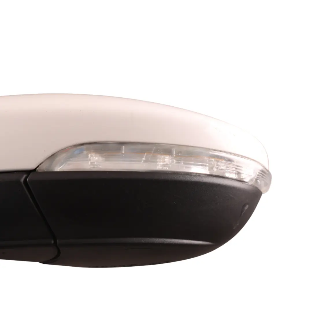 Volkswagen Scirocco Mk3 Front Door Wing Mirror Left N/S Satin Candy White - B9A - SKU RHD-1K8857507P-CAN - Part number 1K8857507P