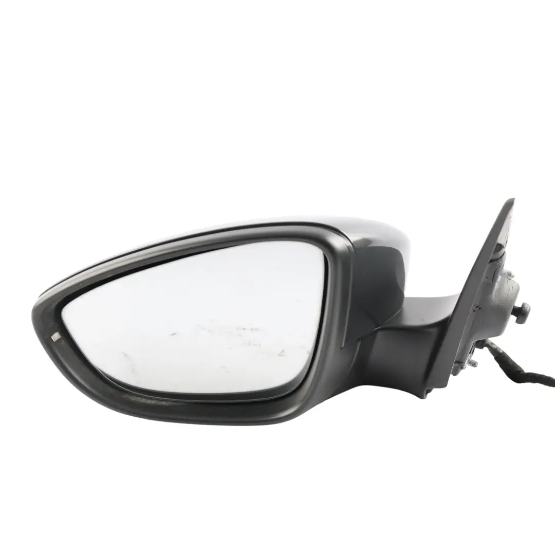 Volkswagen Scirocco Mk3 Front Door Wing Mirror Heated Left N/S Urano Grey - I7F - SKU RHD-1K8857507P-URG1 - Part number 1K8857507P