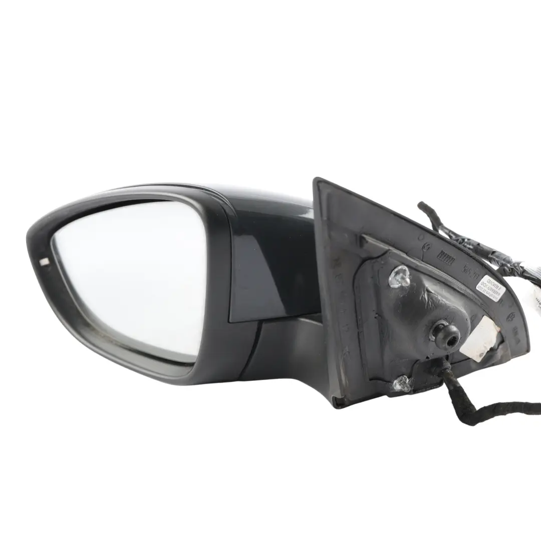 Volkswagen Scirocco Mk3 Front Door Wing Mirror Heated Left N/S Urano Grey - I7F - SKU RHD-1K8857507P-URG1 - Part number 1K8857507P