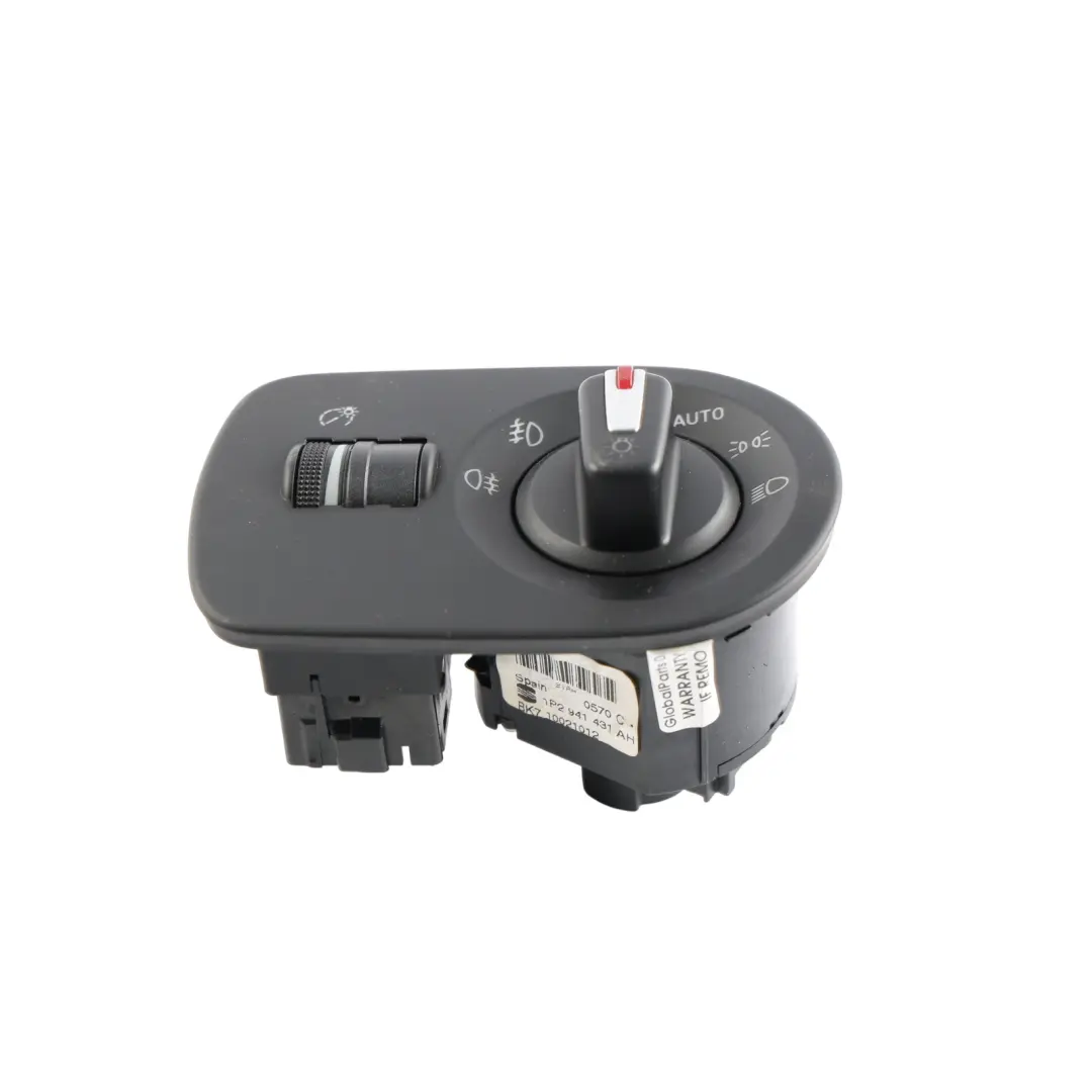 Seat Leon Mk2 1P Headlight Light Switch Control Unit Panel - SKU RHD-1P2941431AH-1 - Part number 1P2941431AH