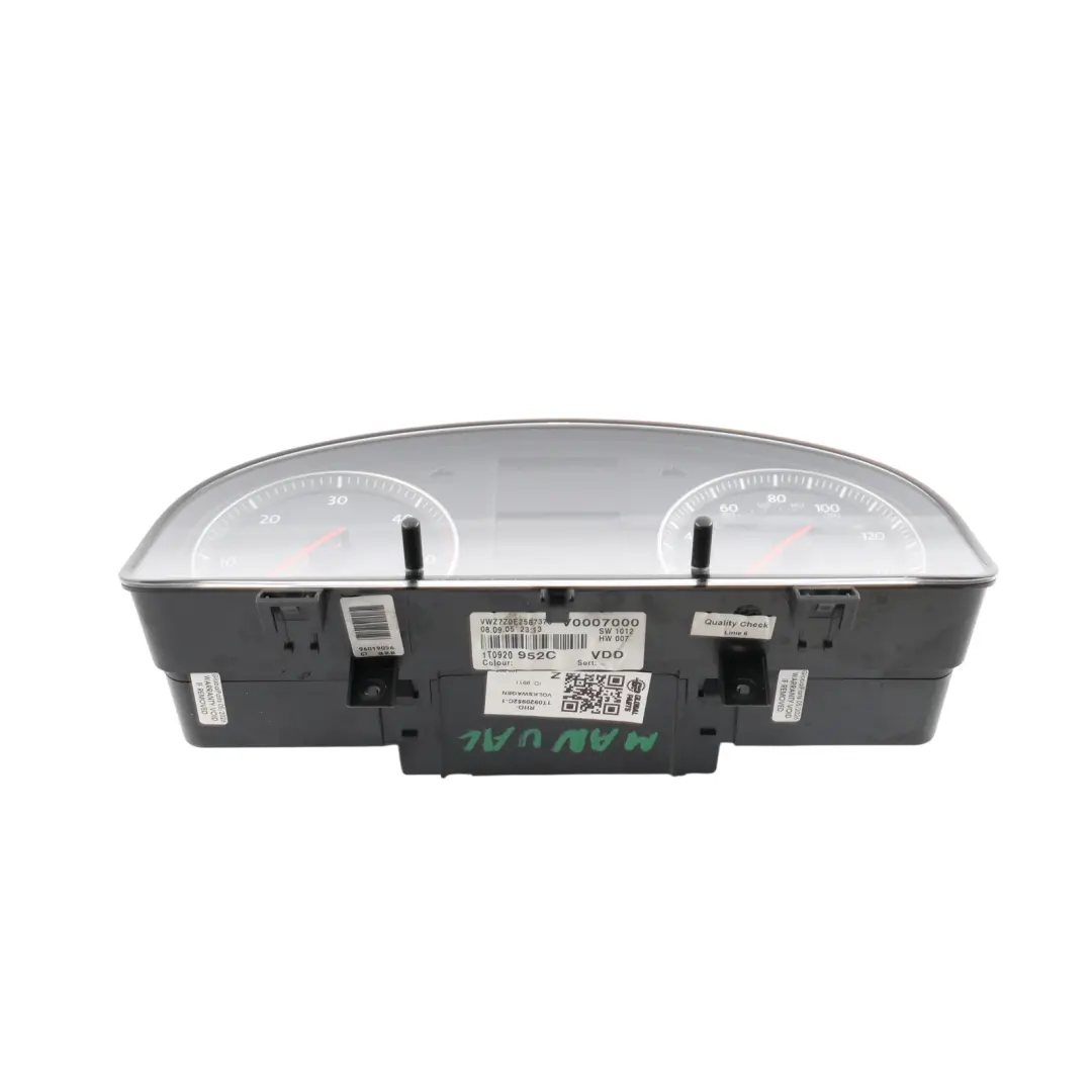 Volkswagen Caddy 2k Speedometer Instrument Cluster Manual Diesel - SKU RHD-1T0920952C-1 - Part number 1T0920952C