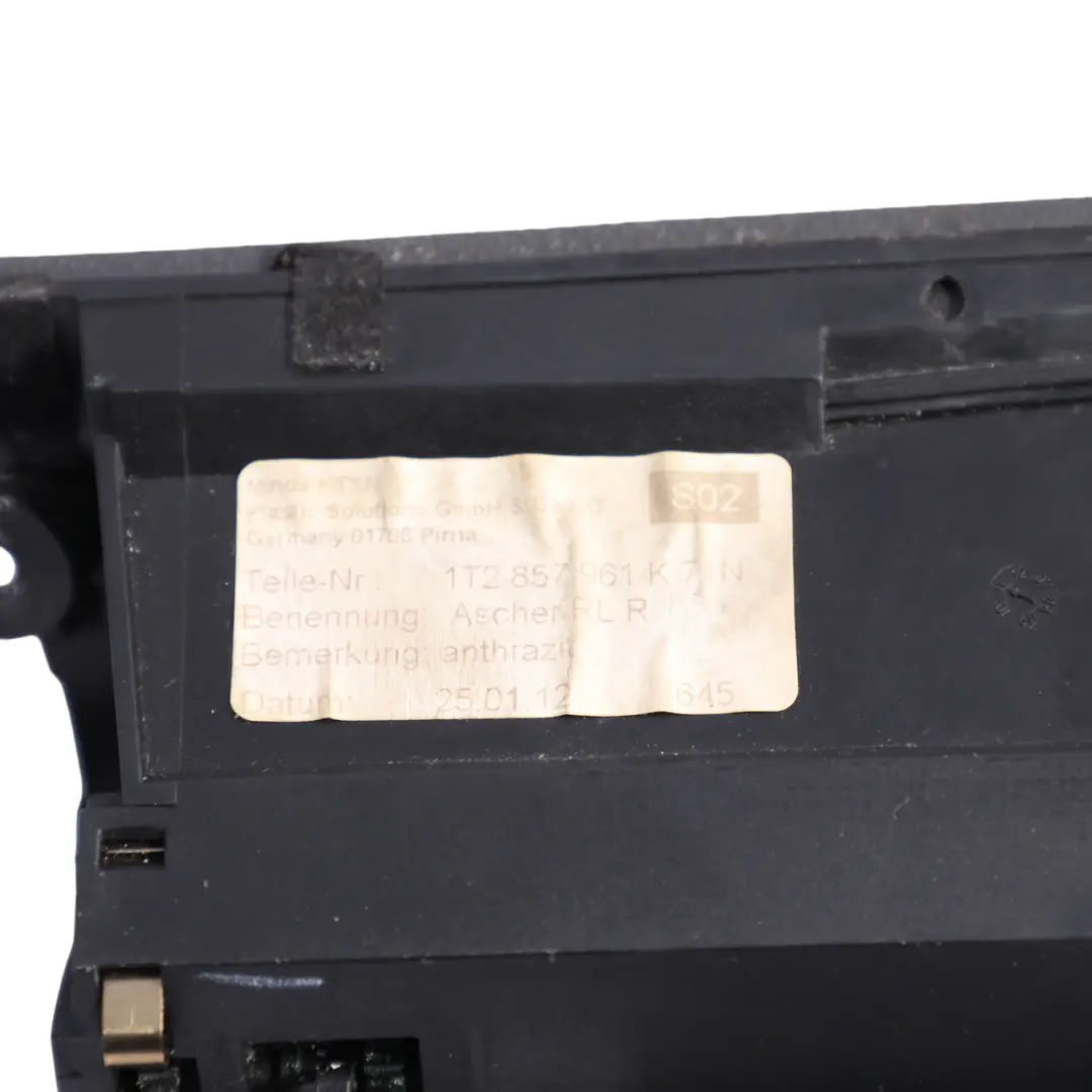 Volkswagen Touran 1T Centre Console Ashtray Storage 12V Socket - SKU RHD-1T2857961K - Part number 1T2857961K