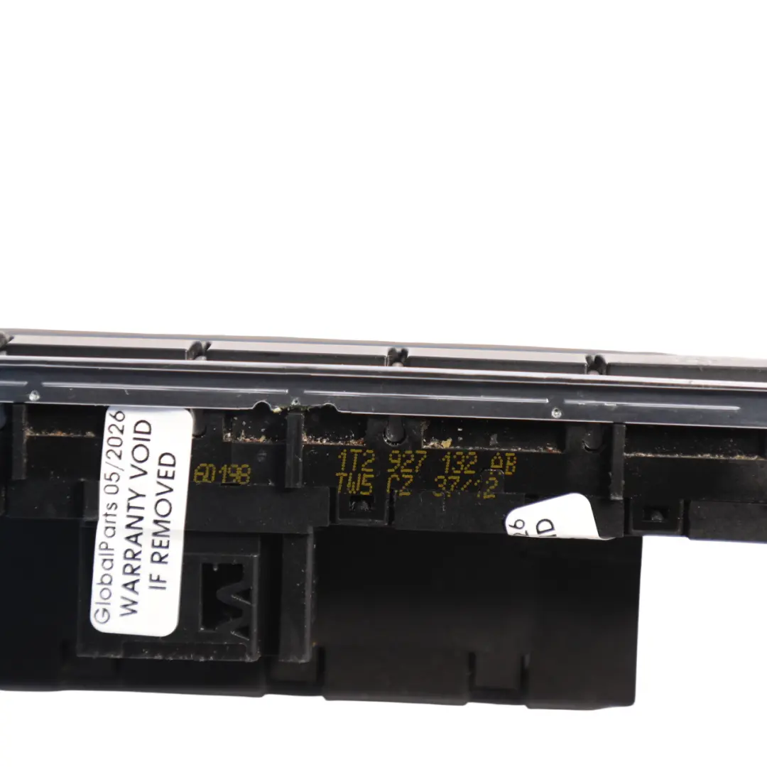 Volkswagen VW Touran 1T Center Console Switch Control Panel - SKU RHD-1T2927132AB - Part number 1T2927132AB