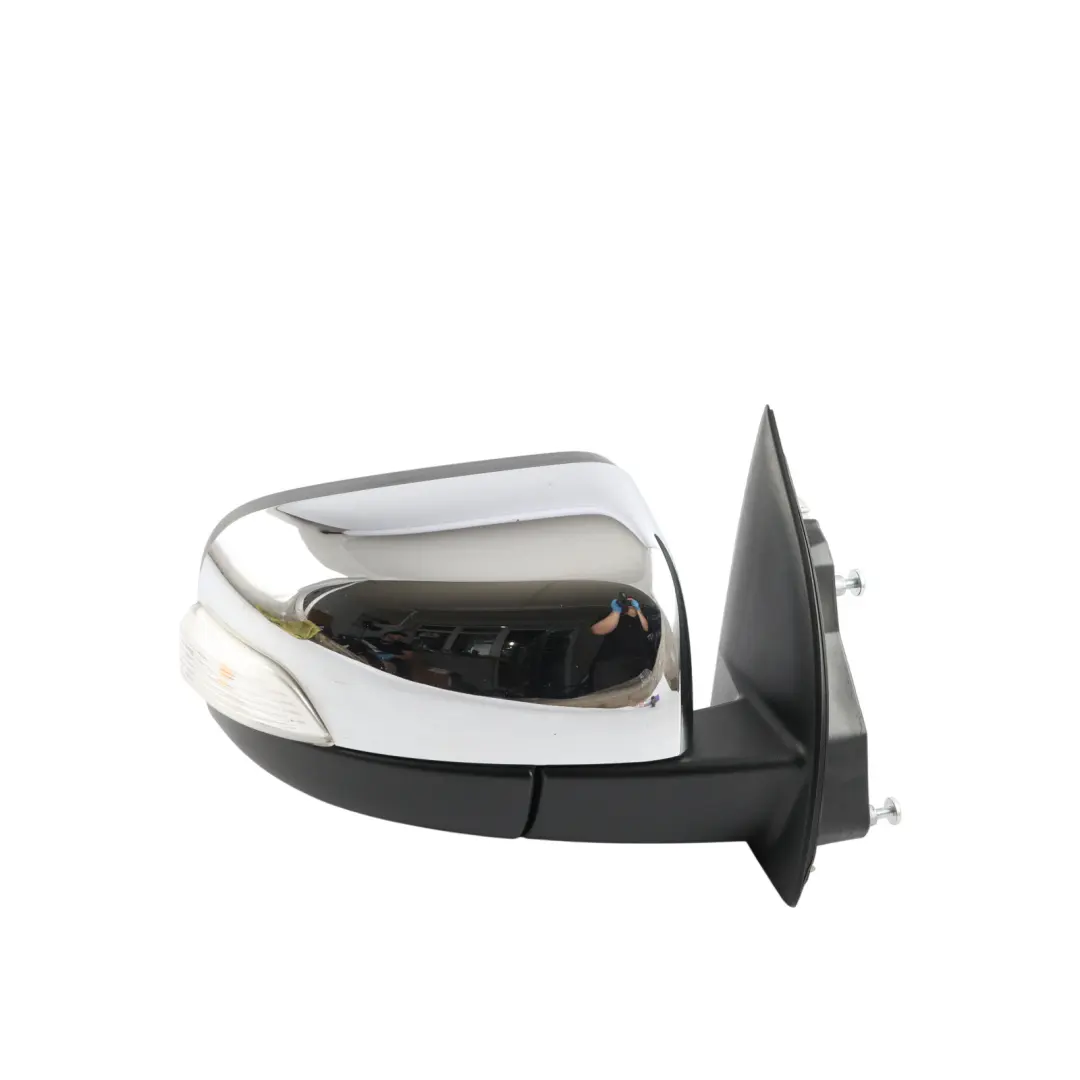 Ford Ranger Mk6 Side Wing Mirror Rear View Heated Fold Right O/S Chrome - SKU RHD-2324047-CHR - Part number 2324047-CHR