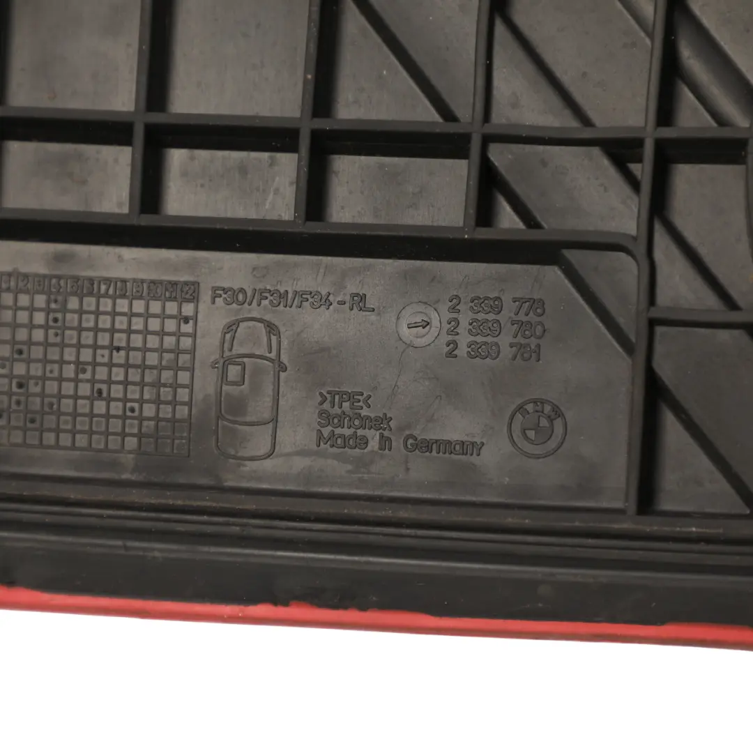 BMW F30 F34 Floor Mats Set Interior Front Rubber Cover SET x2 - SKU RHD-2339778-1 - Part number 2339778