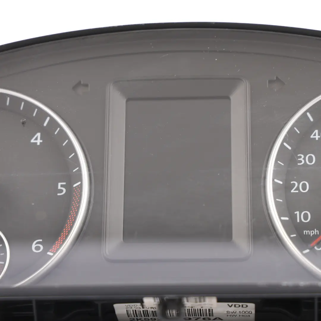 2K Instrument Cluster Speedometer Diesel Automatic to Volkswagen Caddy with Part number 2K5920976A Volkswagen Caddy 2K Instrument Cluster Speedometer Diesel Automatic - SKU RHD-2K5920976A - Part number 2K5920976A