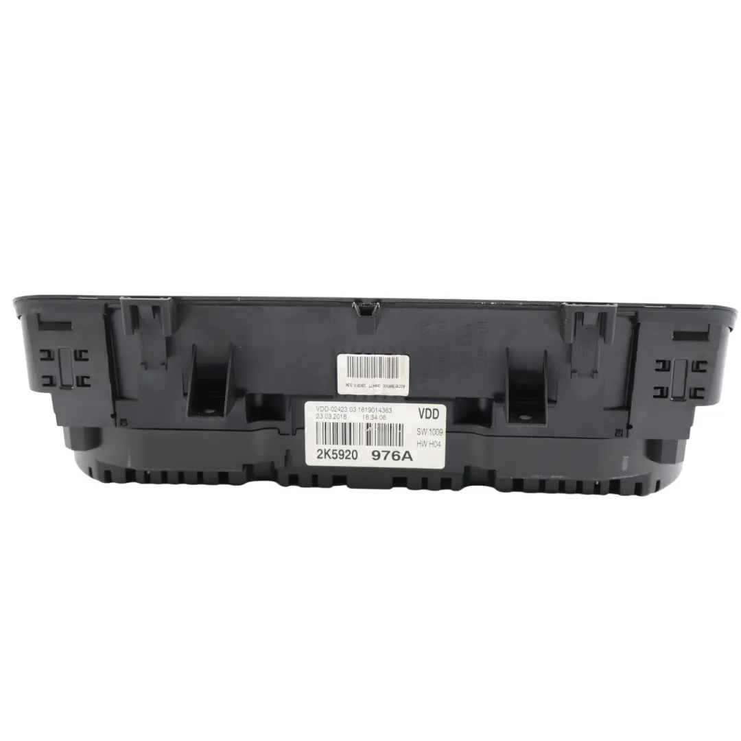 Volkswagen Caddy 2K Instrument Cluster Speedometer Diesel Automatic - SKU RHD-2K5920976A - Part number 2K5920976A