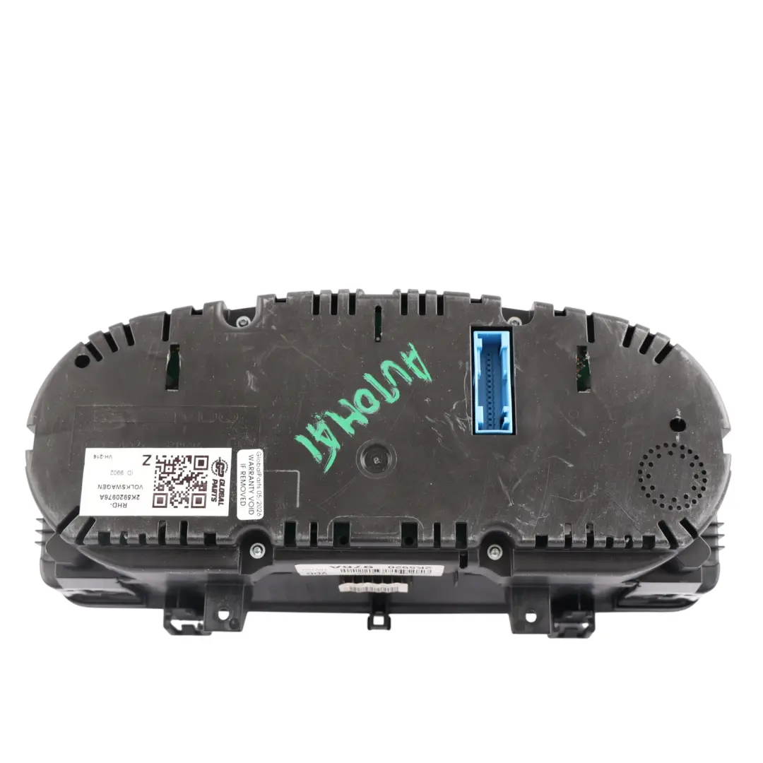 2K Instrument Cluster Speedometer Diesel Automatic to Volkswagen Caddy with Part number 2K5920976A Volkswagen Caddy 2K Instrument Cluster Speedometer Diesel Automatic - SKU RHD-2K5920976A - Part number 2K5920976A