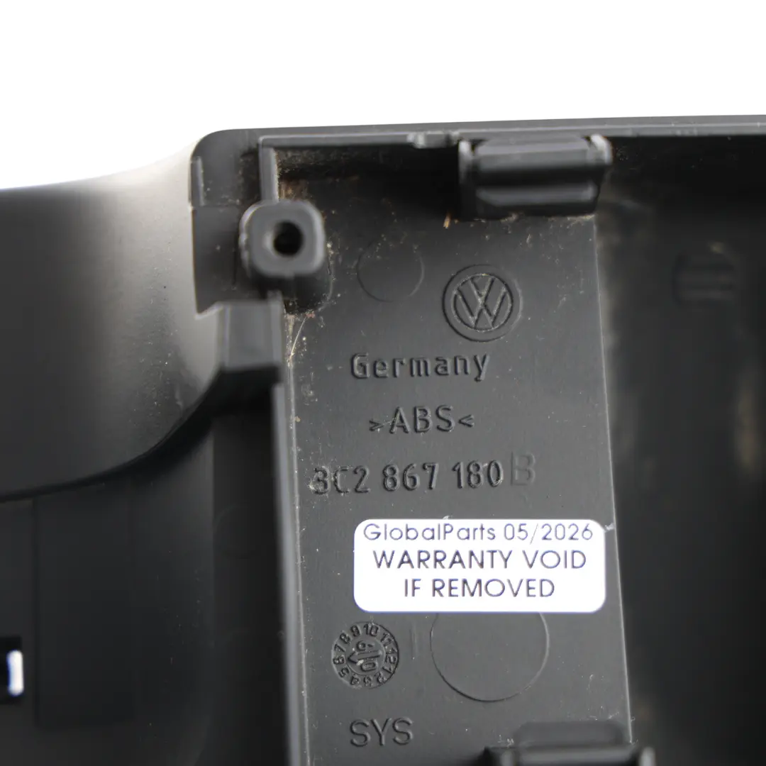 Interior Door Grab Handle Bracket Right O/S to Volkswagen VW Passat B6 with Part number 3C2867180B Volkswagen VW Passat B6 Interior Door Grab Handle Bracket Right O/S - SKU RHD-3C2867180B - Part number 3C2867180B