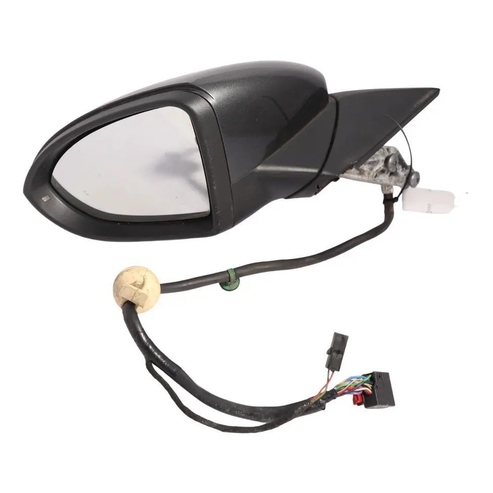 Volkswagen VW Golf R Mk7 Wing Mirror Power Fold Left N/S Carbon Steel Grey-A9W - SKU RHD-5G2857507DF-CSG - Part number 5G2857507DF