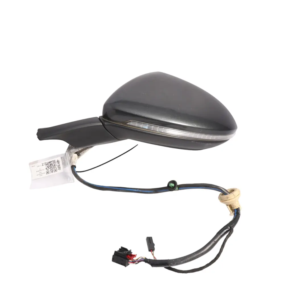 Volkswagen VW Golf R Mk7 Wing Mirror Power Fold Left N/S Carbon Steel Grey-A9W - SKU RHD-5G2857507DF-CSG - Part number 5G2857507DF