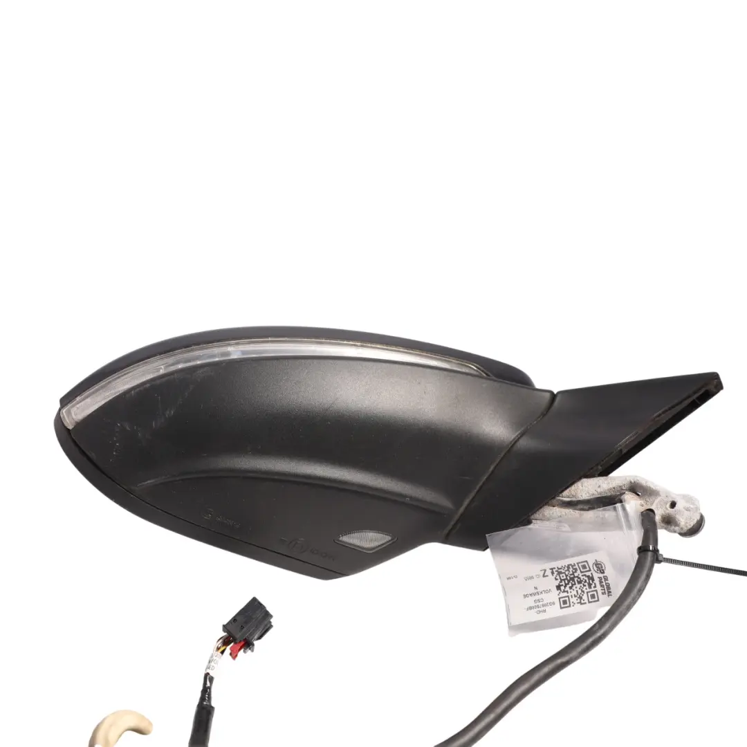 Volkswagen VW Golf R Mk7 Wing Mirror Power Fold Right O/S Carbon Steel Grey-A9W - SKU RHD-5G2857508BF-CSG - Part number 5G2857508BF