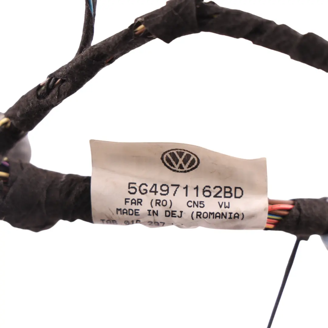 Volkswagen Golf Mk7 R Front Door Wiring Loom Harness Right O/S - SKU RHD-5G4971162BD - Part number 5G4971162BD