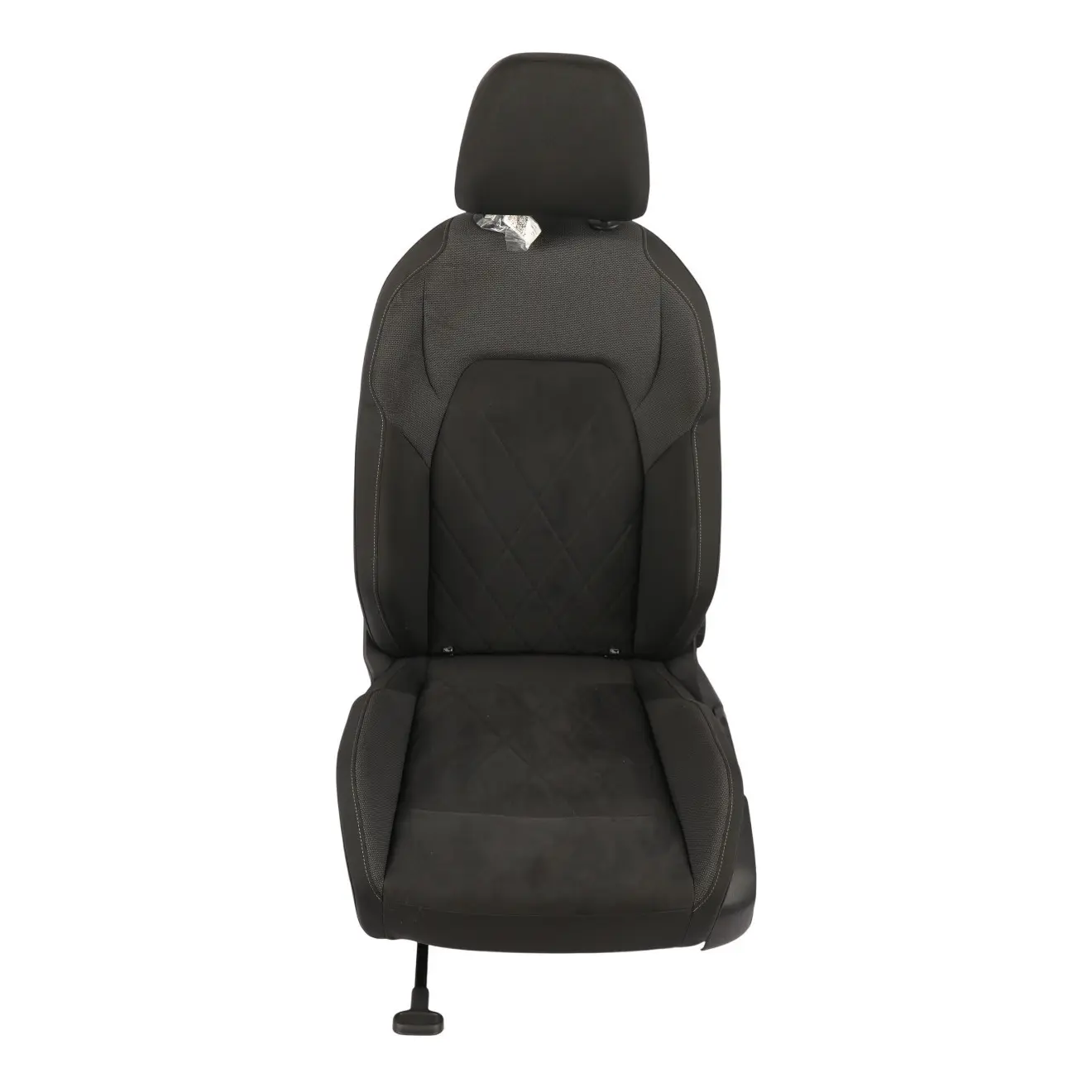 Volkswagen Golf Mk8 Seat Front Left N/S Cloth Velour Black Crystal Grey Isofix