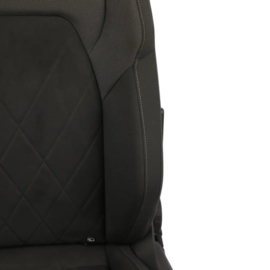 Mk8 Seat Front Left N/S Cloth Velour Black Crystal Grey Isofix to Volkswagen Golf with Part number 5H0881805AR Volkswagen Golf Mk8 Seat Front Left N/S Cloth Velour Black Crystal Grey Isofix - SKU RHD-5H0881805AR-1 - Part number 5H0881805AR