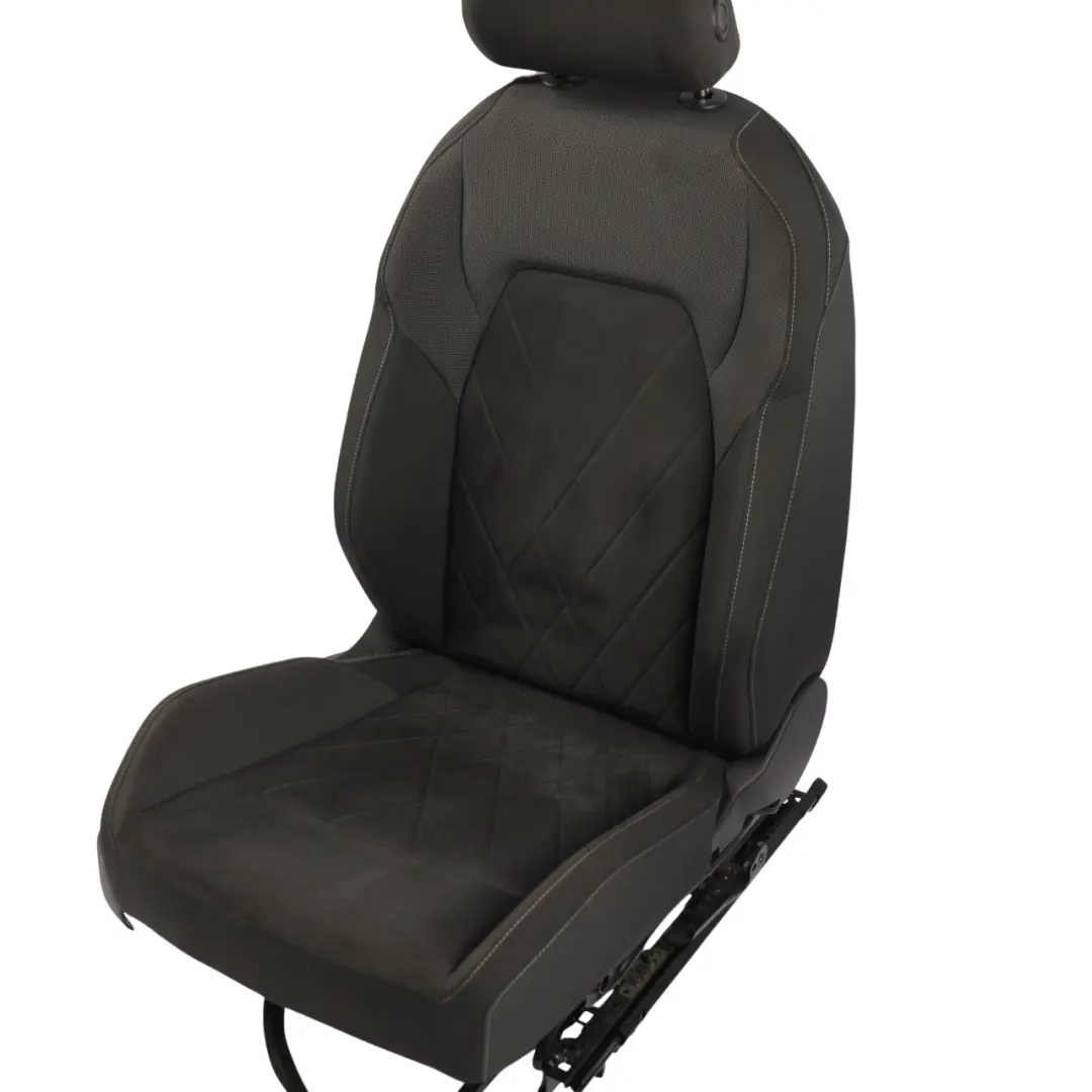 Volkswagen Golf Mk8 Seat Front Right O/S Cloth Velour Black Crystal Grey - SKU RHD-5H0881806AP-1 - Part number 5H0881806AP