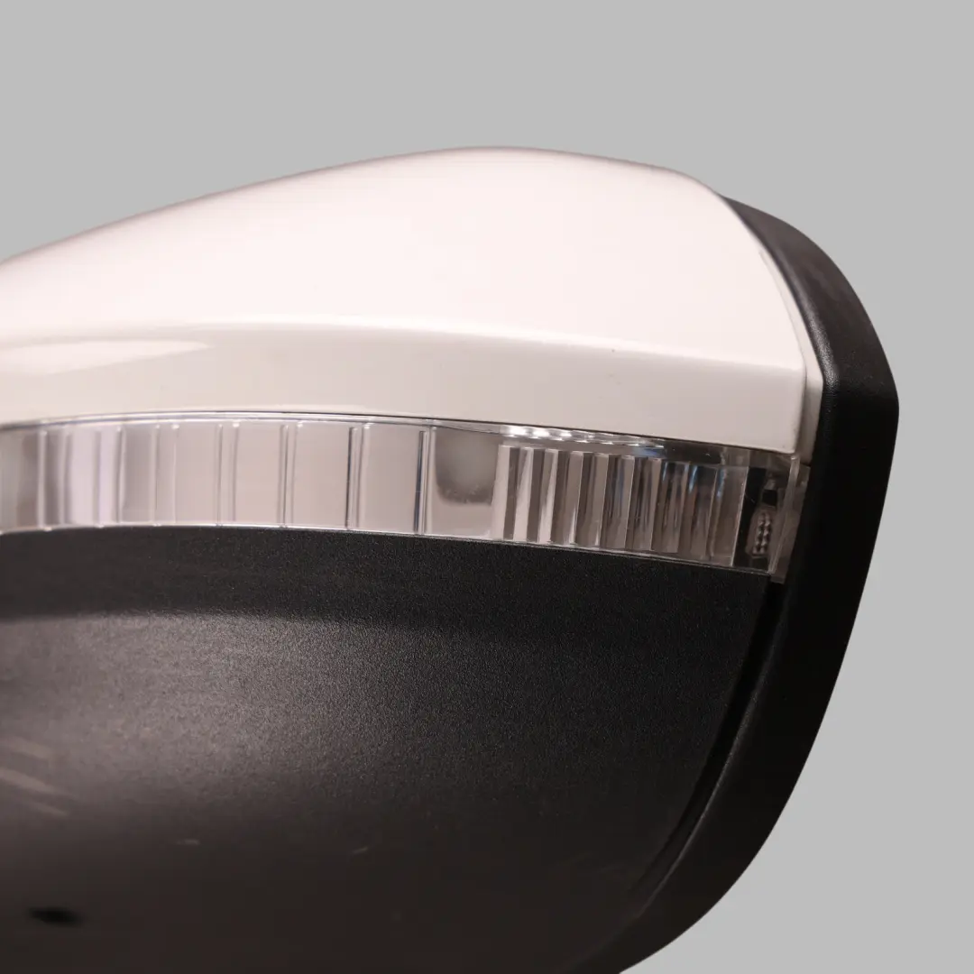VW Volkswagen Golf Mk8 Wing Mirror Power Fold Heated Left N/S Pure White C9A - SKU RHD-5H2857507AA-PWH - Part number 5H2857507AA