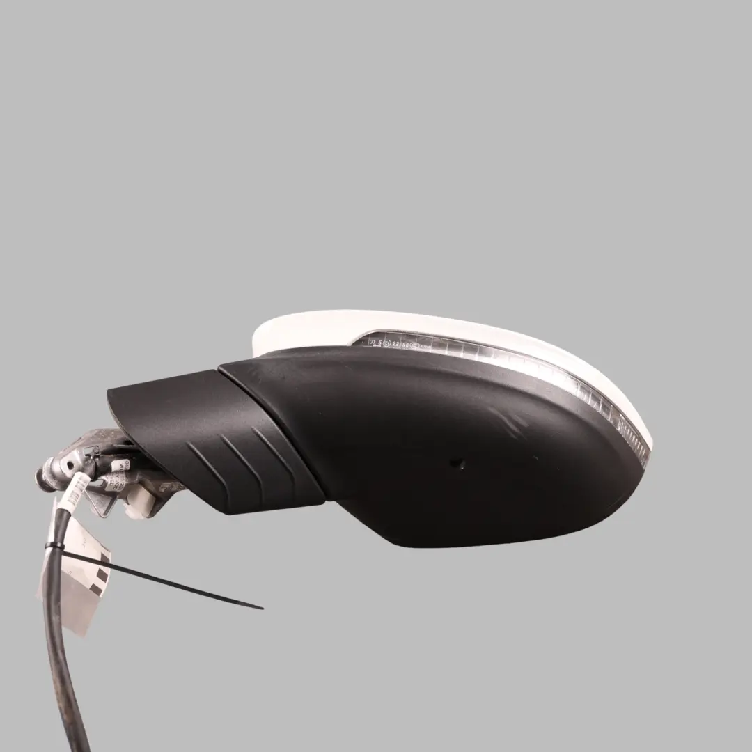 Mk8 Wing Mirror Power Fold Heated Left N/S Pure White C9A to VW Volkswagen Golf with Part number 5H2857507AA VW Volkswagen Golf Mk8 Wing Mirror Power Fold Heated Left N/S Pure White C9A - SKU RHD-5H2857507AA-PWH - Part number 5H2857507AA