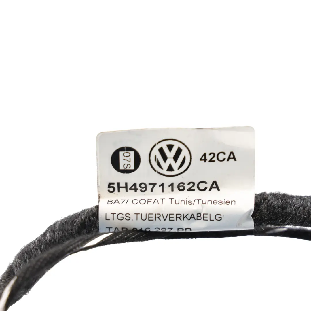 Sound System Door Wiring Cable Front Right O/S to Volkswagen Golf R with Part number 5H4971162CA Volkswagen Golf R Sound System Door Wiring Cable Front Right O/S - SKU RHD-5H4971162CA - Part number 5H4971162CA