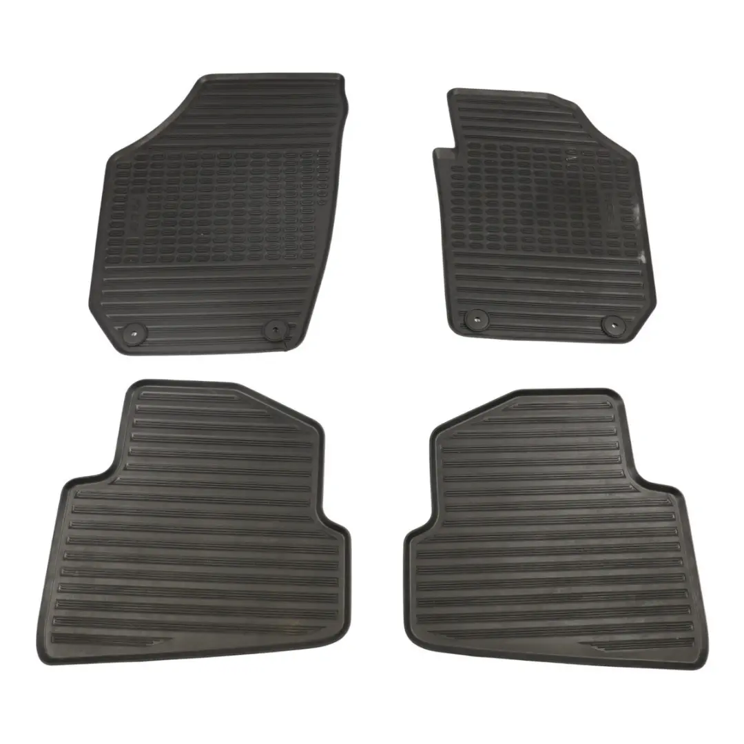 Skoda Mk2 5J Floor Mats Rubber Carpets Liner Black Front Rear Set x4 - SKU RHD-5J2061550 - Part number 5J2061550