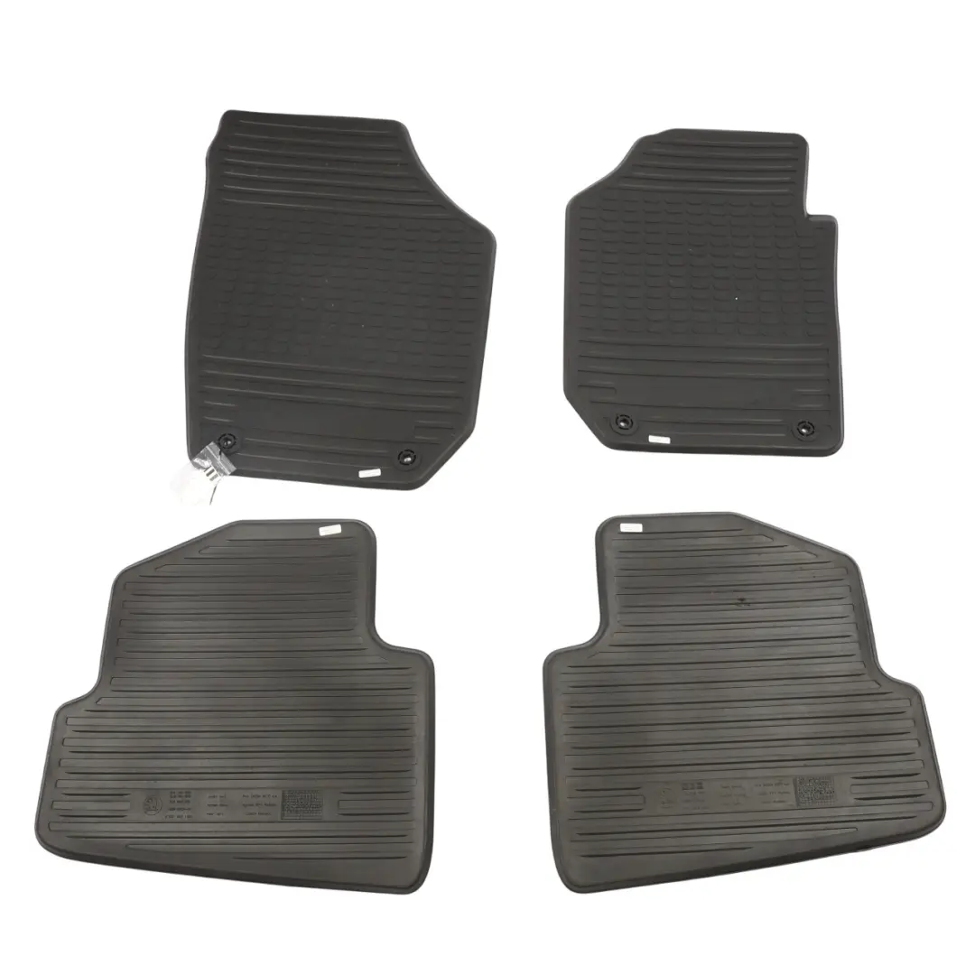 Mk2 5J Floor Mats Rubber Carpets Liner Black Front Rear Set x4 to Skoda with Part number 5J2061550 Skoda Mk2 5J Floor Mats Rubber Carpets Liner Black Front Rear Set x4 - SKU RHD-5J2061550 - Part number 5J2061550