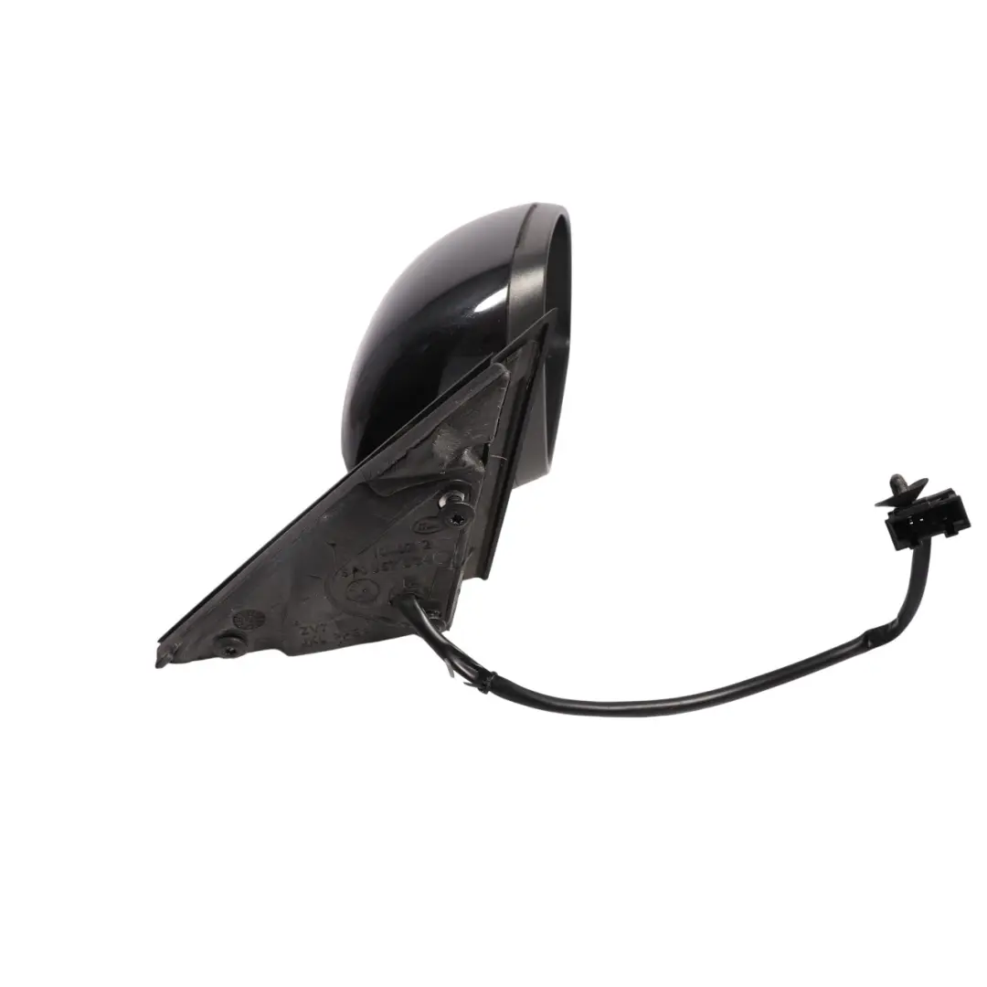 Skoda Fabia Mk2 Door Wing Mirror Heated Right O/S Black Magic Pearl - C9Z - SKU RHD-5J2857508E-BLM - Part number 5J2857508E