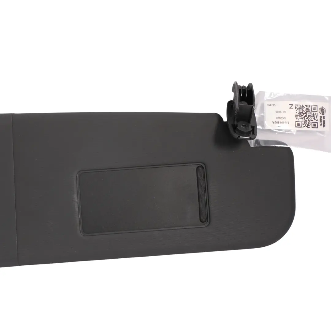 Sun Visor Offside Right O/S Onyx to Skoda Fabia 5j with Part number 5J2857552R Skoda Fabia 5j Sun Visor Offside Right O/S Onyx - SKU RHD-5J2857552R - Part number 5J2857552R